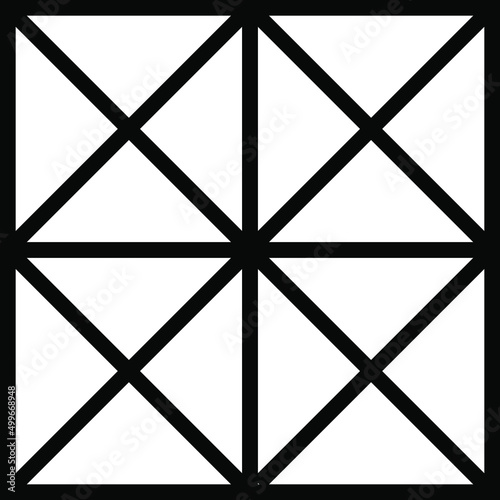 Squares divided in segments from 1 to 12 isolated on white background. Pie or pizza square shapes cut in equal slices in outline style. Simple business char