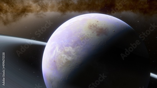 Abstract planets and space background