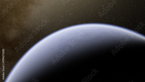 Abstract planets and space background