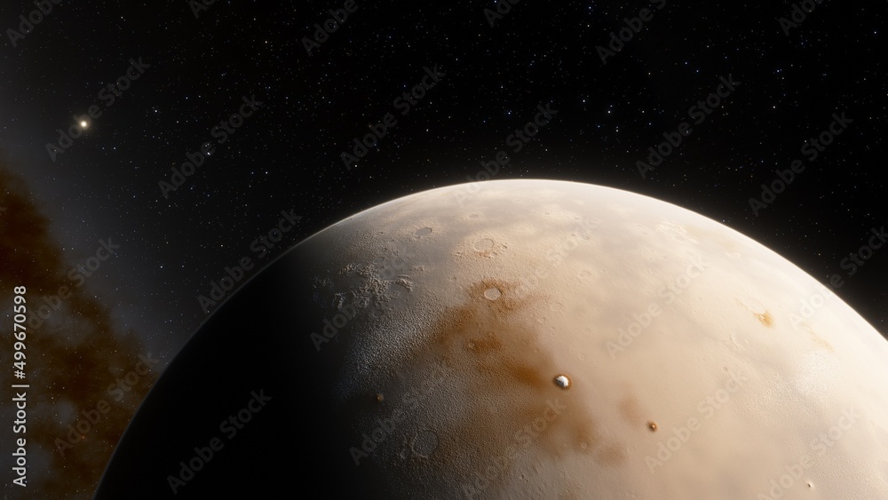 Abstract planets and space background Abstract planets and space background