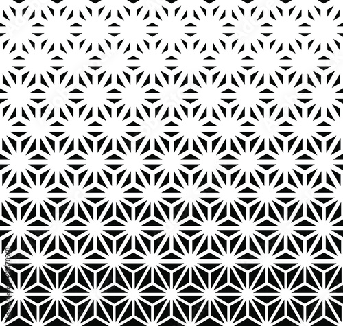 Black halftone pattern on white background. Linear halftone backdrop. Isolated vector illustration on white background.