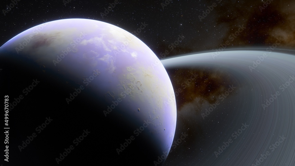 Abstract planets and space background