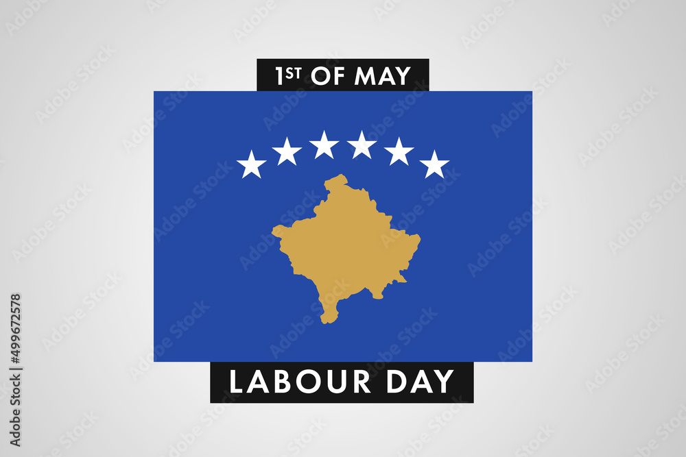Kosovo Labor Day. International World Workers Day of Kosovo background, banner or poster