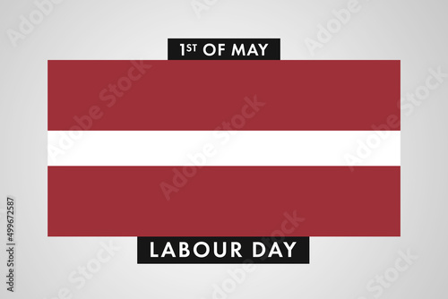 Latvia Labor Day. International World Workers Day of Latvia background  banner or poster