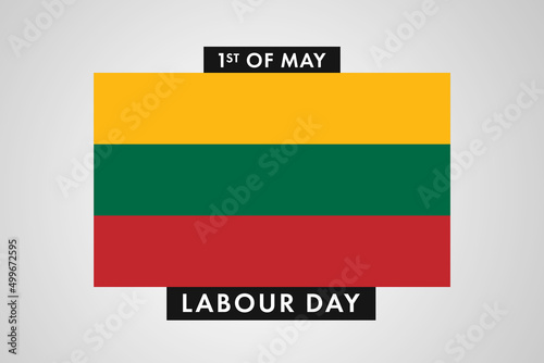 Lithuania Labor Day. International World Workers Day of Lithuania background  banner or poster