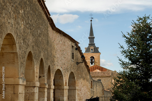 Lerma, monumental city of Burgos Castilla y León. Passage of the Duke of Lerma. Spain. April 2022