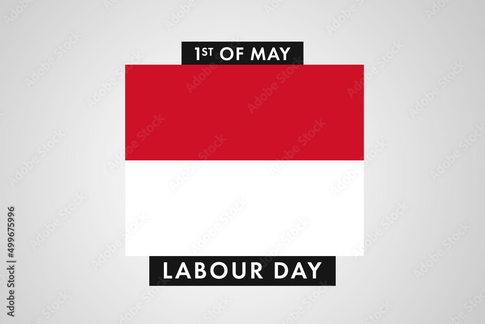 Monaco Labor Day. International World Workers Day of Monaco background, banner or poster Monaco Labor Day. International World Workers Day of Monaco background, banner or poster