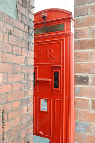 Old Red British Telephone Kiosk 