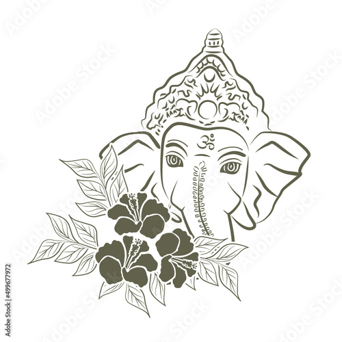 Lord Ganesha, vector