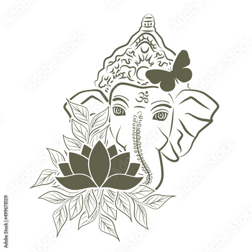 Lord Ganesha, vector