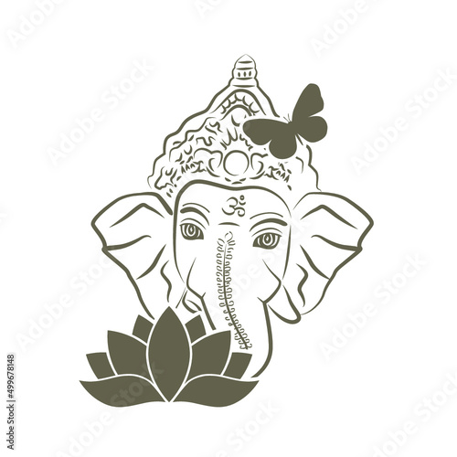 Lord Ganesha, vector