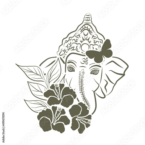 Lord Ganesha, vector