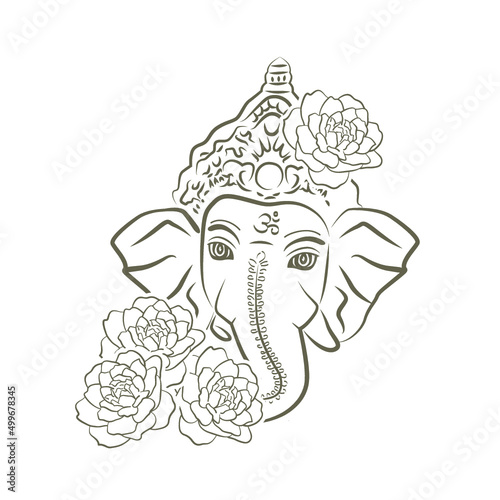 Lord Ganesha, vector