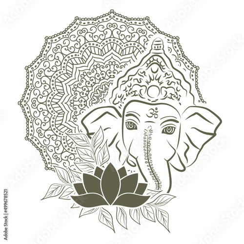 Lord Ganesha, vector