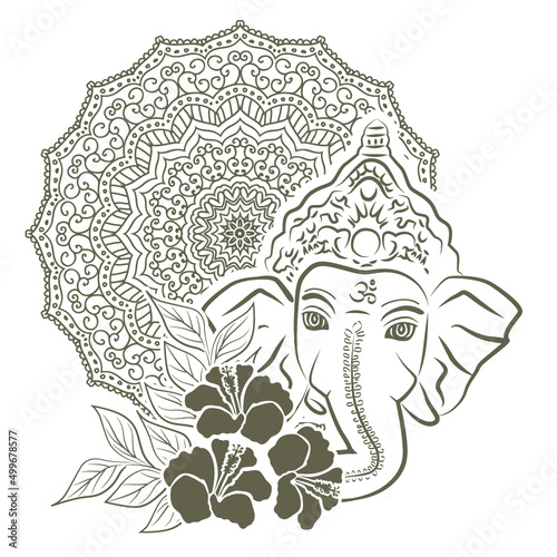 Lord Ganesha, vector