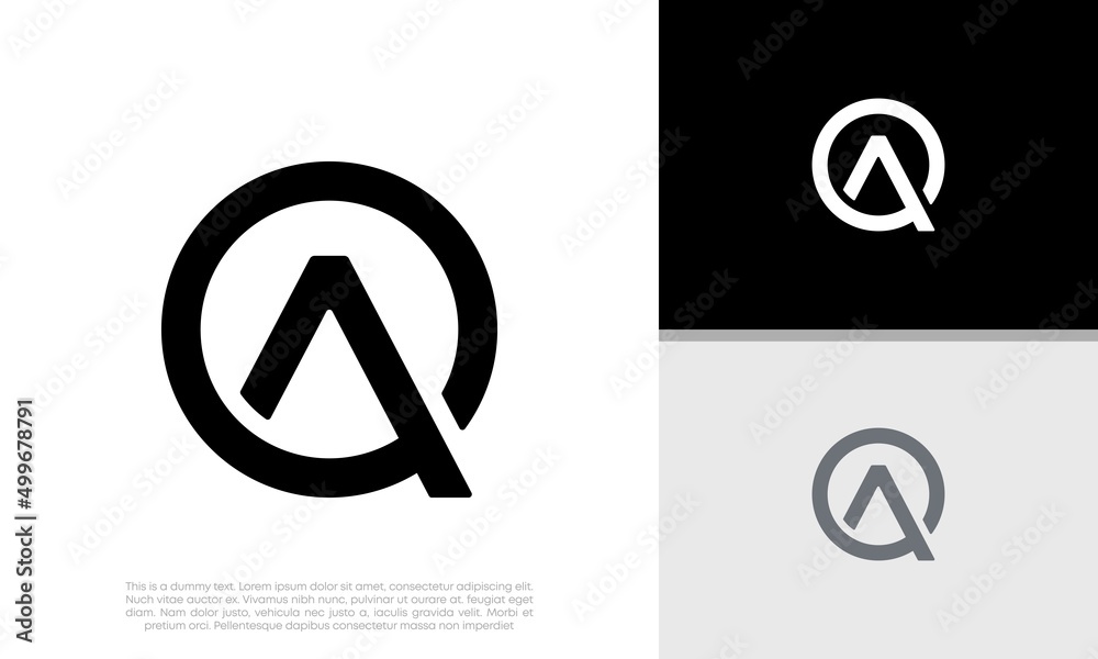 Initials A logo design. Initial Letter Logo. Initials A logo design. Initial Letter Logo.