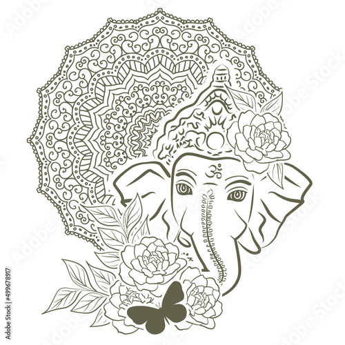 Lord Ganesha, vector