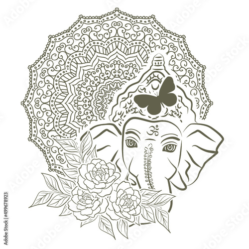Lord Ganesha, vector