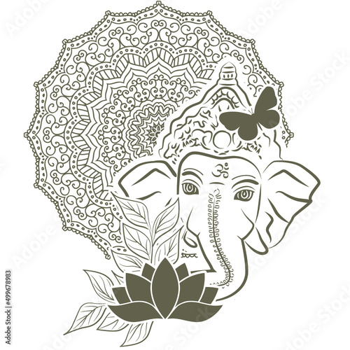 Lord Ganesha, vector