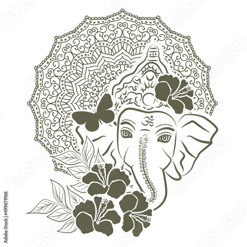 Lord Ganesha, vector