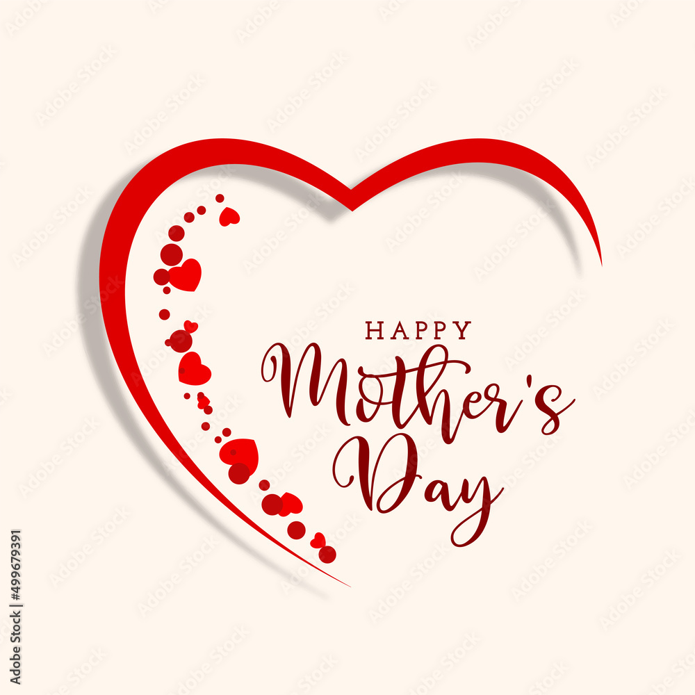 Happy Mothers day celebration greeting background design
