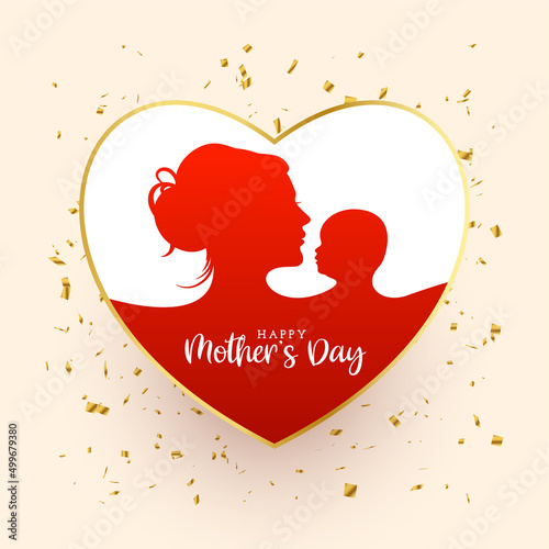 Happy Mothers day decorative elegant background design