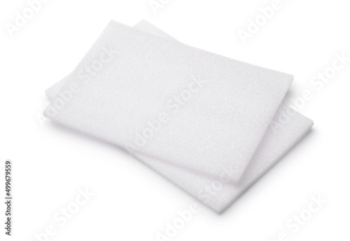Canvas Print Two white foam sheets