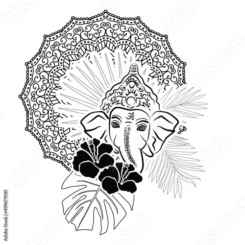 Lord Ganesha, vector