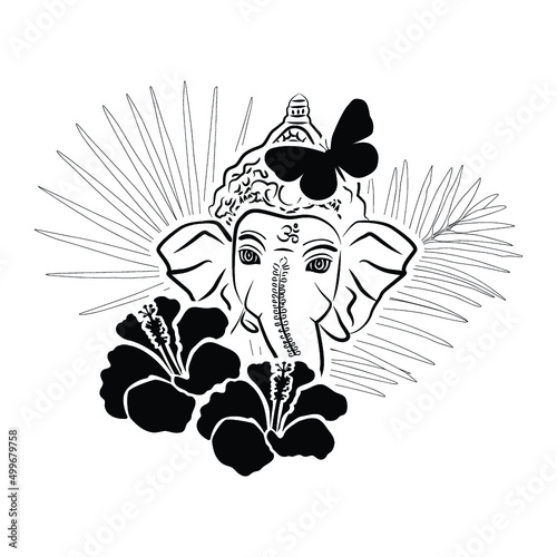 Lord Ganesha, vector