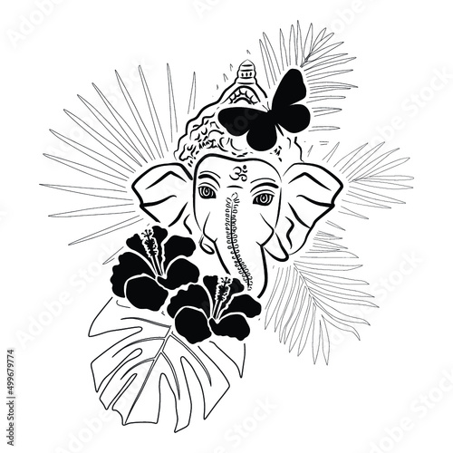 Lord Ganesha, vector