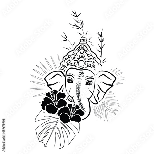 Lord Ganesha, vector