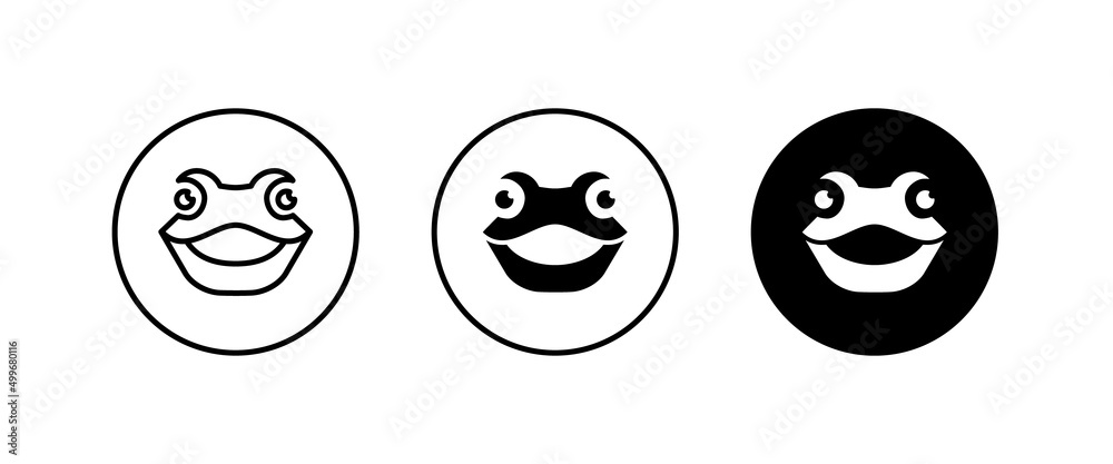 frog icon vector. Animal icon button, vector, sign, symbol, logo, illustration, editable stroke, flat design style isolated on white frog icon vector. Animal icon button, vector, sign, symbol, logo, illustration, editable stroke, flat design style isolated on white