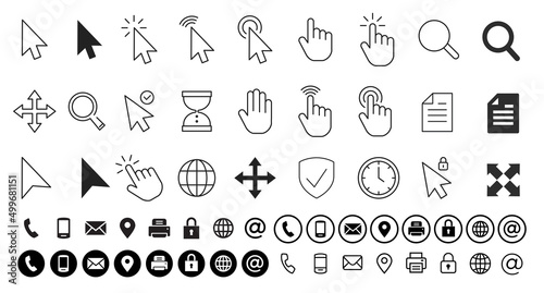 icons cursors & contact