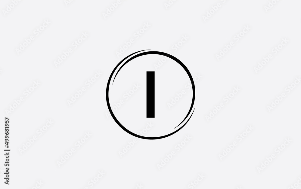 Simple unique letter logo with circle. The letter and alphabets designing Simple unique letter logo with circle. The letter and alphabets designing