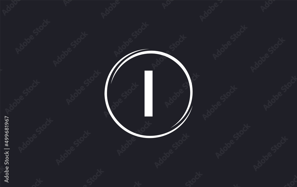 Simple unique letter logo with circle. The letter and alphabets designing Simple unique letter logo with circle. The letter and alphabets designing