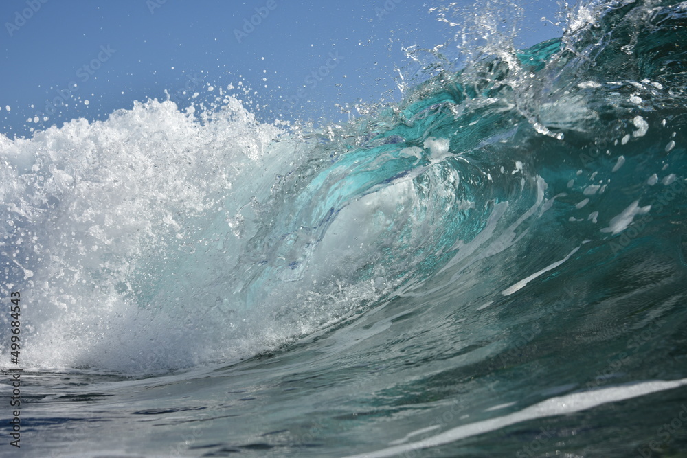 the waves seen from within and from below the waves seen from within and from below