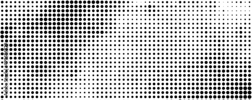 black and white background with halftone dots