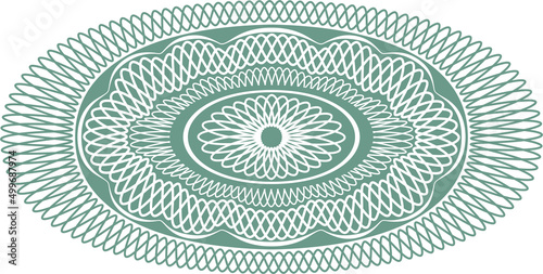 Guilloche elements for design diploma