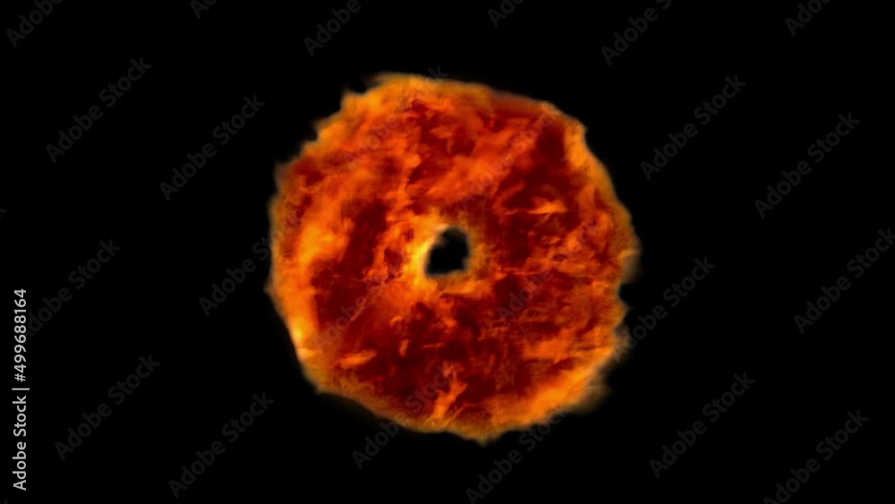 Fire Ring On Transparent Background