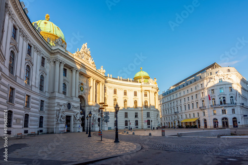 Hofburg palace on St. Michael square (Michaelerplatz) in Vienna, Austria