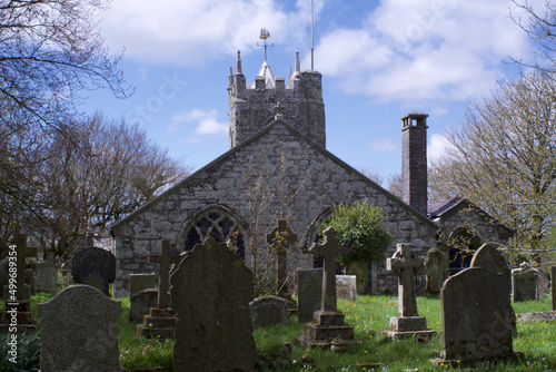 St Denys Church St Dennis Cornwall England UKClay Country 600ft above sea level once an Iron Age fort photo