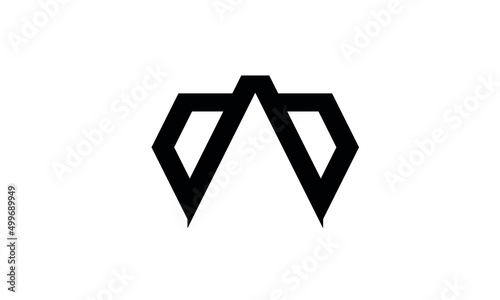 initials alphabet logo icon vector DAD