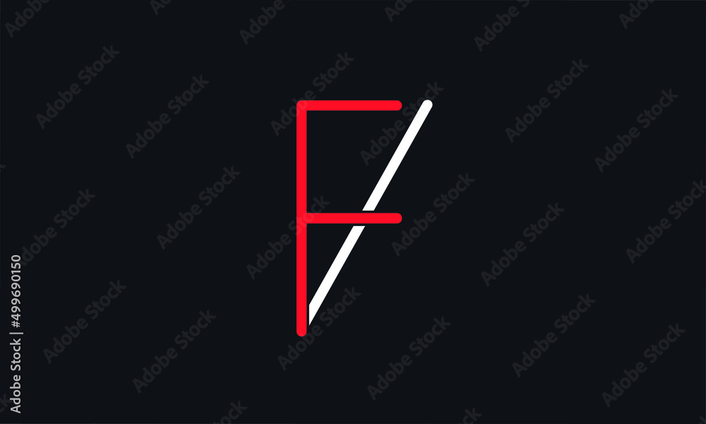 initials alphabet logo icon vector FV VF initials alphabet logo icon vector FV VF