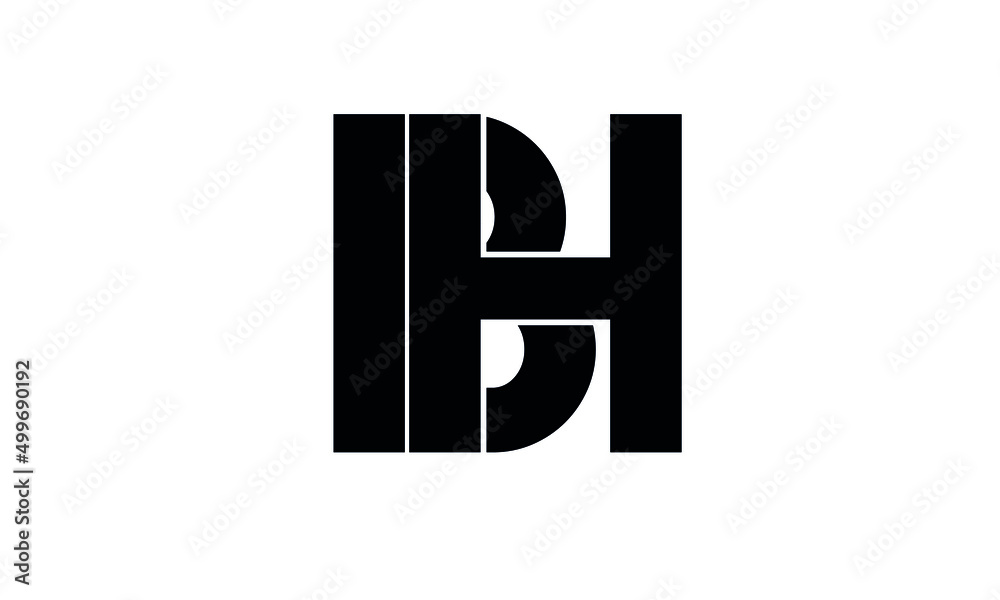 initials alphabet logo icon vector HB BH initials alphabet logo icon vector HB BH