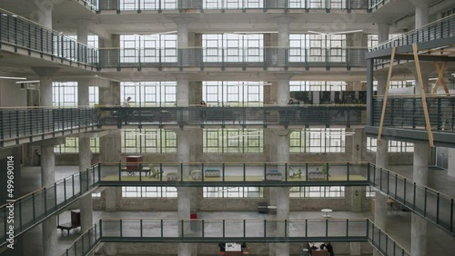 Architecture of Crosstown Concourse industrial building in Memphis, Tennessee.