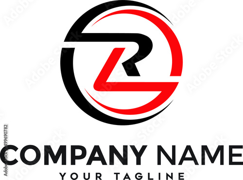 Free Download Lr letter logo design with a creative cut (Vector Image) - GFXLoad