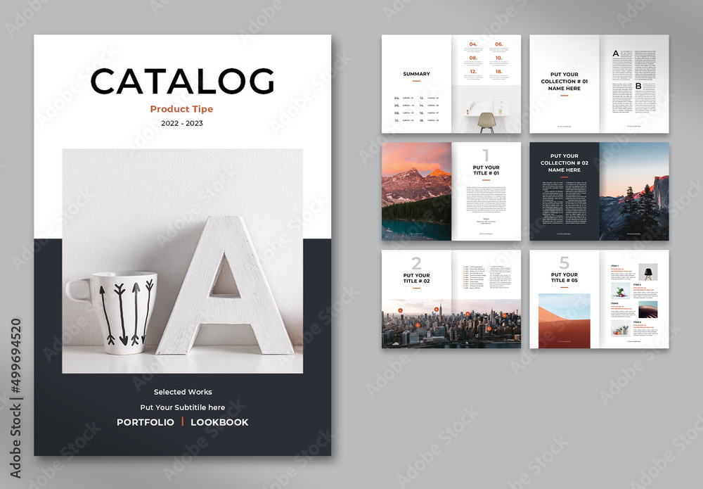 Catalog Layout Stock Template Adobe Stock