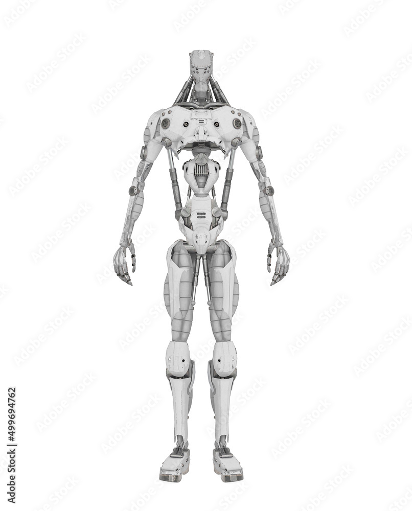 mechanical soldier standing up