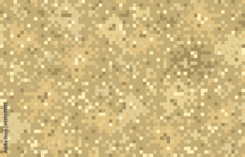 Vector seamless military pattern in pixel style.