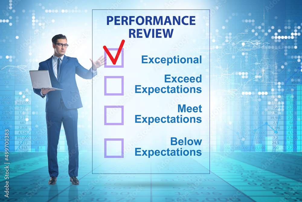 Employee annual performance review concept Employee annual performance review concept